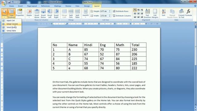 Ms word table tutorial | microsoft word table tutorial | ms word table in hindi смотреть онлайн
