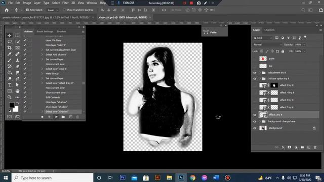 Charcoal Sketch Photoshop Action смотреть онлайн