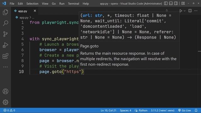 Playwright Python - Launch Browser смотреть онлайн