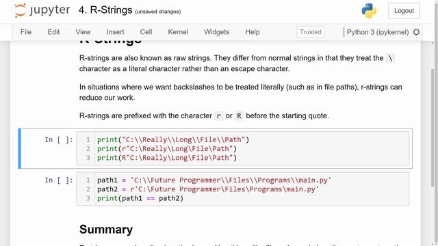 R-Strings in Python - Intermediate Python #4 смотреть онлайн