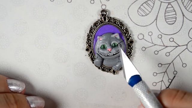 Полимерная глина. Мастер класс Чеширский кот. Polymer Clay Tutorial смотреть онлайн