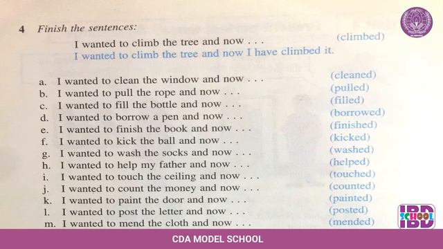 PRESENT PERFECT TENSE, Unit-4, English Grade-4 смотреть онлайн