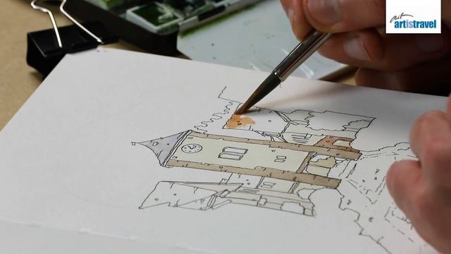 Urban Sketching mit Danny Hawk - komplizierte Szene vereinfachen (English Subtitles) смотреть онлайн