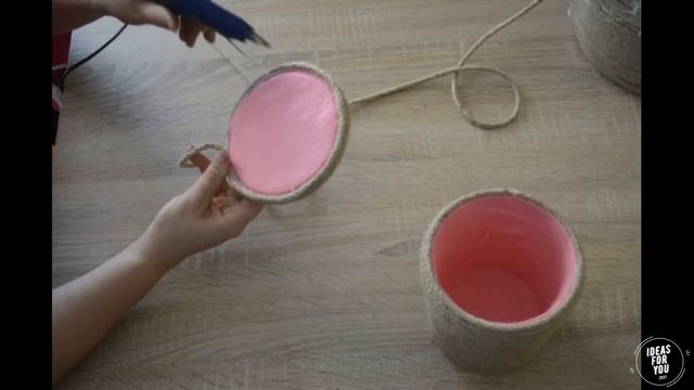 Шкатулка из пластиковой баночки, ракушек и джута(Jewelry box made of a plastic jar, shells and jute смотреть онлайн