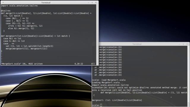 Merge Sort 2 (in Scala) смотреть онлайн