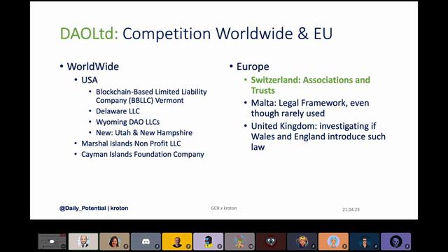 GCR Workshop Series: DAO Setup in EU & Global Competition смотреть онлайн
