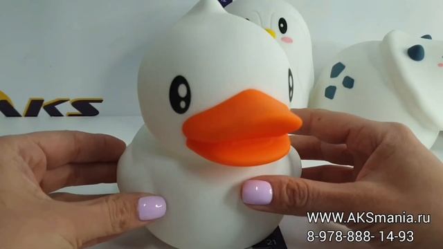 Силиконовый ночник-игрушка! Обзор на настольную лампу-ночник Панда, динозавр, пингвин, утка, мишка смотреть онлайн