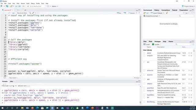 [R Beginners]: Easy way to install and load your packages? Code included. смотреть онлайн