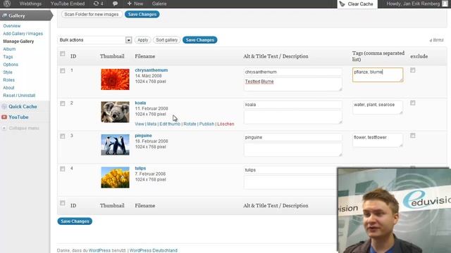 WordPress NextGen Gallery: Eduvision Tutorial смотреть онлайн