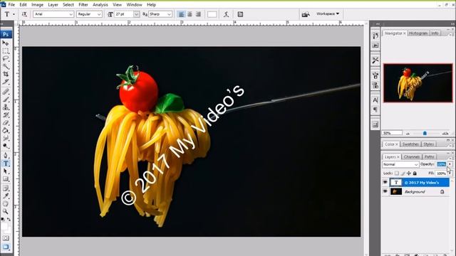 How To Add Watermark With Copyright Symbol In Photoshop CS3 смотреть онлайн