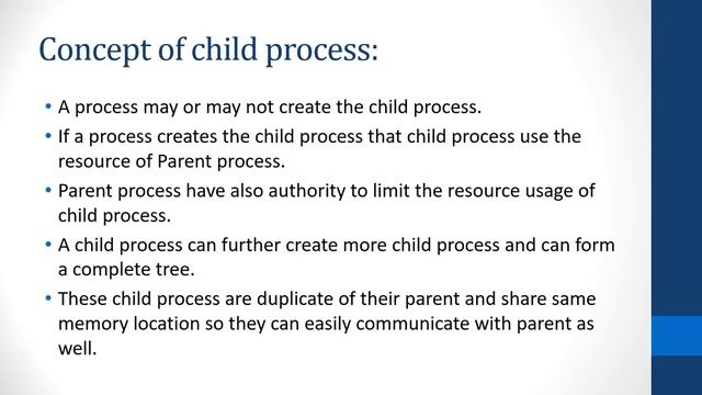 Concept of Child Process in Operating System | Simply explain Urdu/Hindi смотреть онлайн