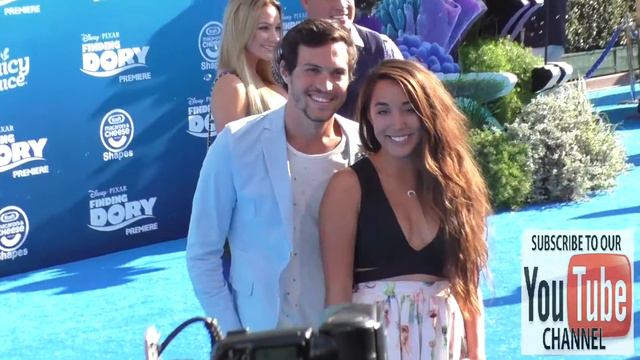Alex Kinsey and Sierra Deaton at Finding Dory Premiere at El Capitan Theatre in Hollywood
