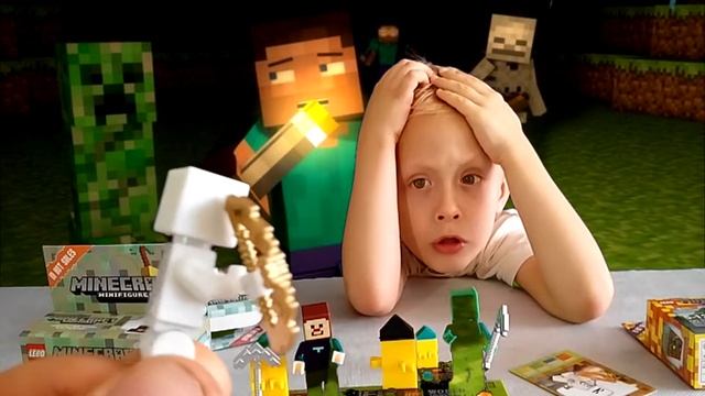 Майнкрафт лего фигурки ! обзор лего фигурок майнкрафт . смотреть онлайн