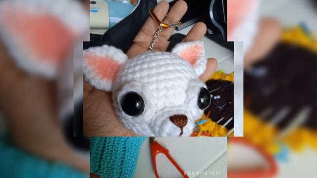 Chihuahua Crochet Keychain Sept.15,2022
