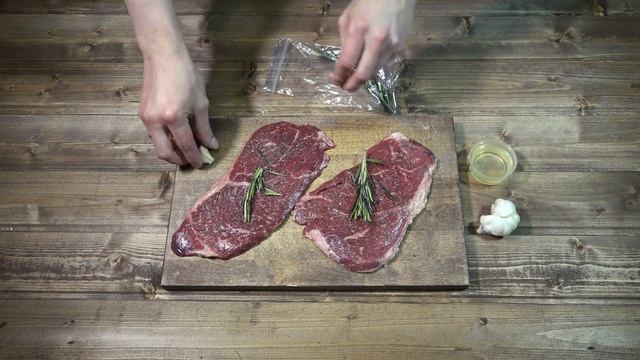 Стейк. Приготовление блюда. Пошаговая инструкция. Maneken Food Constructor. смотреть онлайн