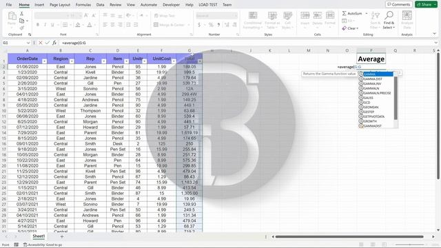 2- EXCEL Tutorial - AVERAGE formula смотреть онлайн