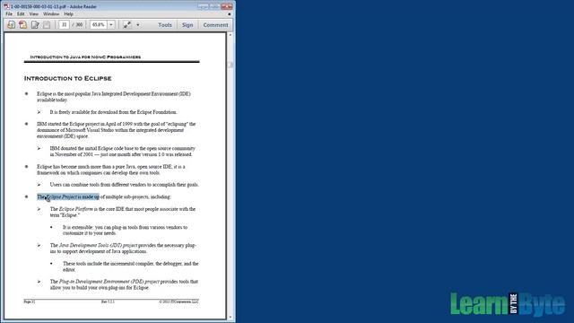 Intro to Java Training Course - Chapter 3 - Introduction to Eclipse смотреть онлайн