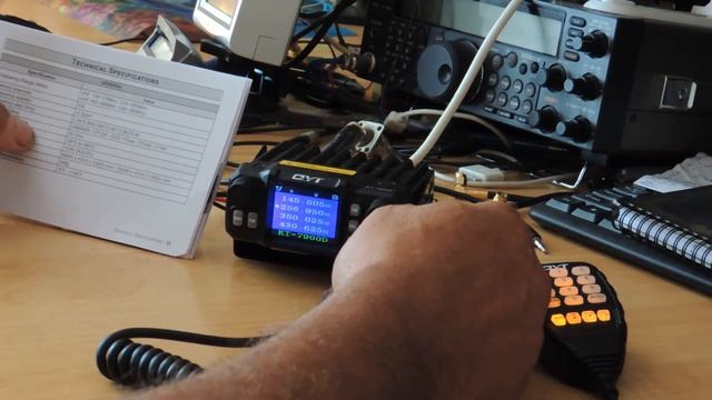 QYT KT 7900D первое включение смотреть онлайн