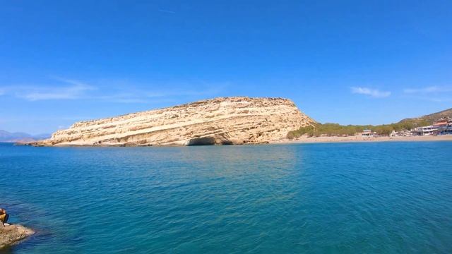 Crete Greece, Matala, Walking Tour 4K, Wonderful Day! Kreta 2022