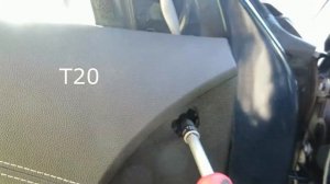 Снятие наружного зеркала заднего вида Рено Сценик 4.