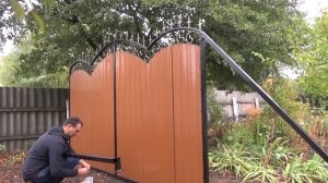 Кованые откатные ворота Своими руками. Как установить верхние ролики на арочных воротах