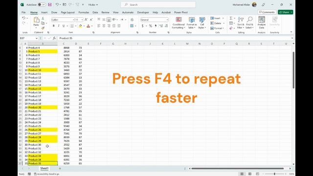 Play Excel Faster - Use F4 смотреть онлайн