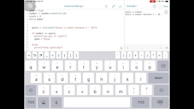 Python Score Counter смотреть онлайн