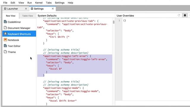 JupyterLab keyboard shortcut editor смотреть онлайн