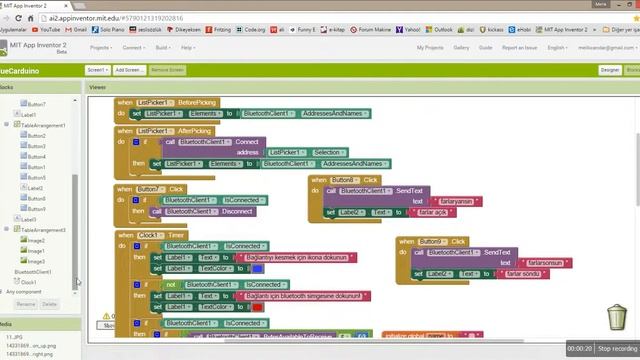 BlueCarduino Android Controlled Arduino Bluetooth Car MIT App Inventor