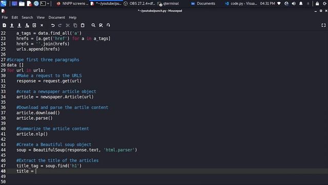 How to Scrape Punchng Newspaper for Headlines News Stories! using PYTHON & SENTIMENTAL analysis смотреть онлайн