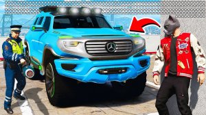 250 ЗВЁЗД РОЗЫСКА! УГНАЛ СЕКРЕТНЫЙ МЕРСЕДЕС ГЕЛИК ГАИШНИКА И УСТРОИЛ ПОГОНЮ  ГТА 5 МОДЫ МУРКА