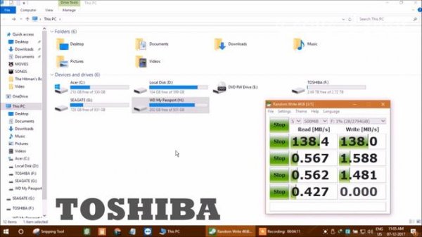 External Hard Disk Comparison | Seagate Vs Toshiba Vs WD | Speed Test | 2018