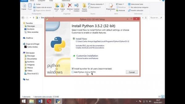 1.1 Instalación de Python para Windows
