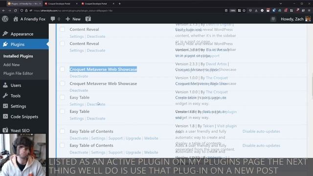 Croquet Metaverse Web Showcase: WordPress Plugin смотреть онлайн