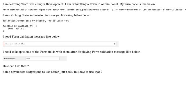 Wordpress: Catching Form Submission in WordPress Admin Panel смотреть онлайн