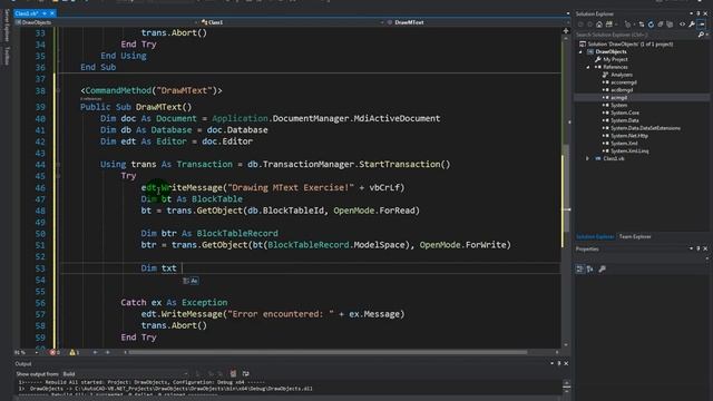 Creating a MText in AutoCAD using VB.NET смотреть онлайн