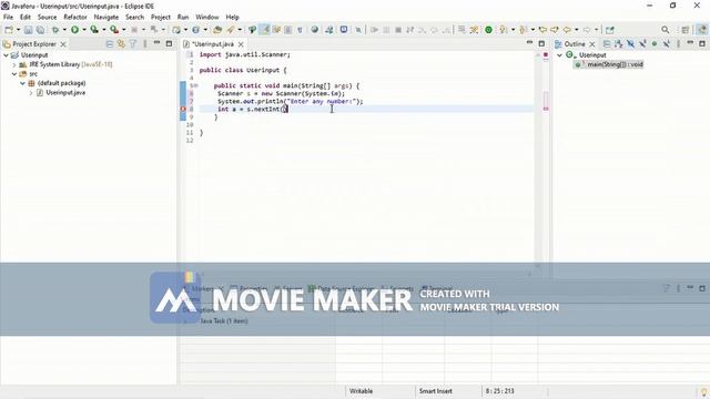 Taking user input in JAVA || java learning смотреть онлайн