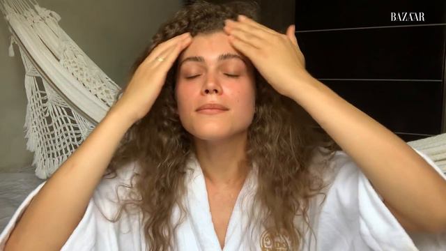Brazilian Model Valentina Sampaio's Nighttime Skincare Routine | Go To Bed With Me | Harper's BAZAA