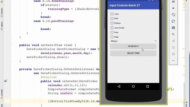 Android basic tutorial 10: date and time picker смотреть онлайн