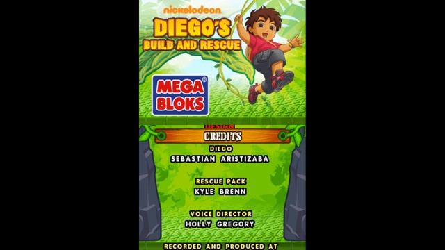 Nintendo DS - Mega Bloks: Diego's Search and Rescue 'Title & Credits' смотреть онлайн