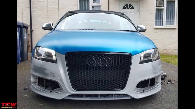 Audi A3 Convertible Satin Blue S3 Body Kit Tuning Project смотреть онлайн