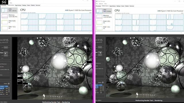 Ryzen 5 1600 Side by Side Benchmarks Stock vs Overclock смотреть онлайн