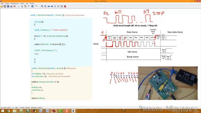 STM32F4  USART  Передача слова