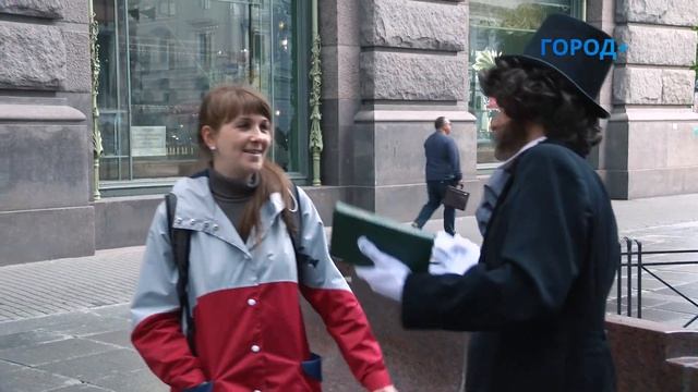 Александр Пушкин замечен на улицах Петербурга смотреть онлайн