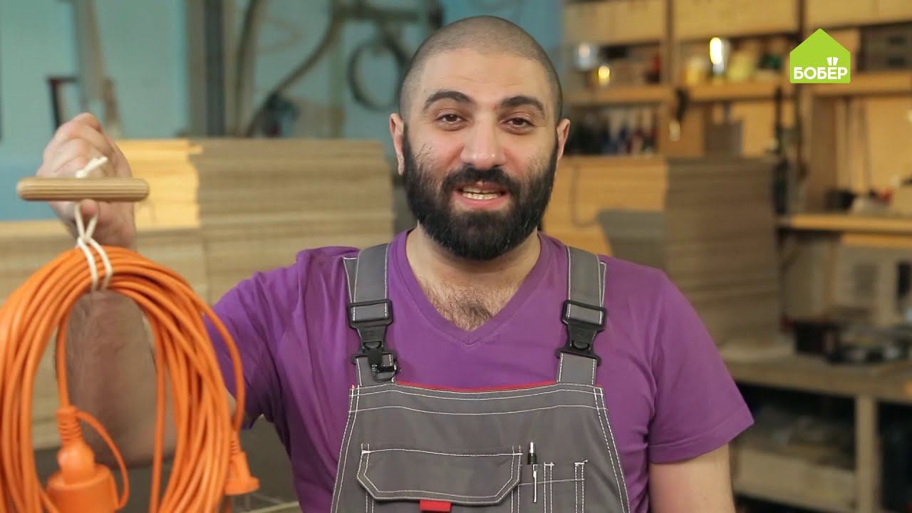 Как сделать держатель для удлинителя. Удобно храним шланги и провода смотреть онлайн