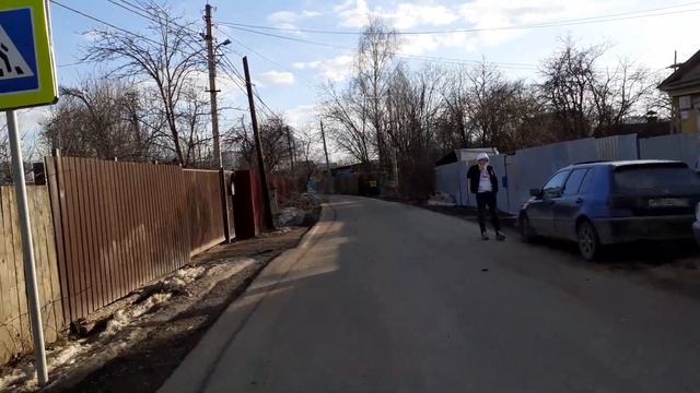 Москва 3752 деревня Кожухово, 1-й Красковский проезд весна день смотреть онлайн