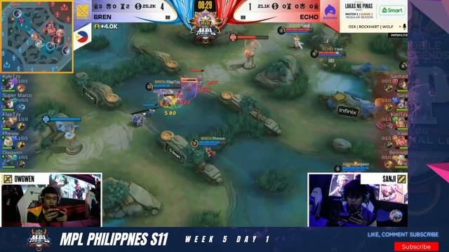 MPL PH S11 | BREN vs ECHO GAME 1 | ECHO vs BREN ESPORTS - SKS Esports MLBB смотреть онлайн