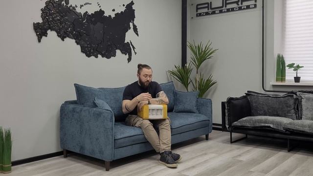 ЛУЧШИЙ ДИВАН ДЛЯ СОВРЕМЕННОГО ИНТЕРЬЕРА - НАРВИК. Фабрика Aura's interiors. смотреть онлайн