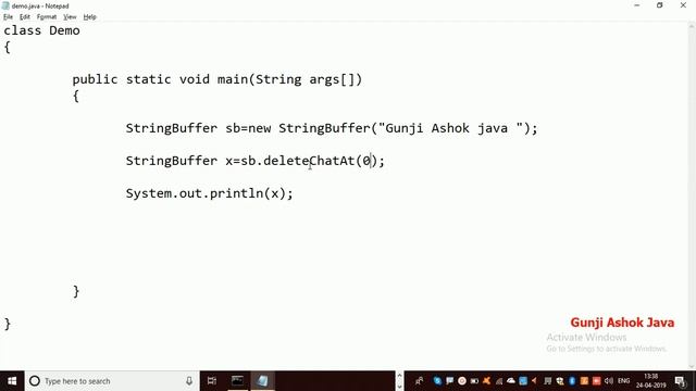 String Buffer In Java In Telugu By Gunji Ashok смотреть онлайн