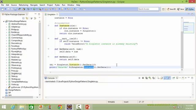 Singleton Design Pattern In Python смотреть онлайн